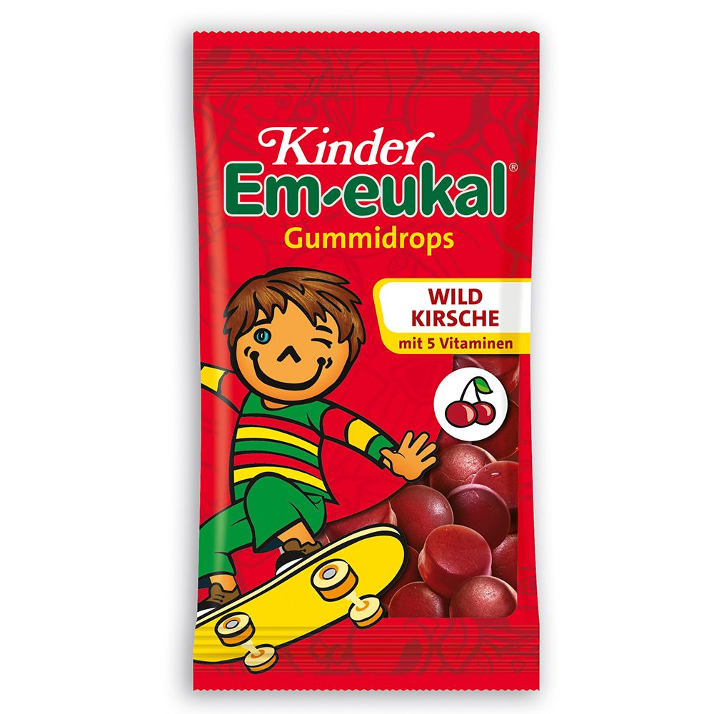 Image of Kinder Em-eukal® Gummidrops Wildkirsche zuckerhaltig