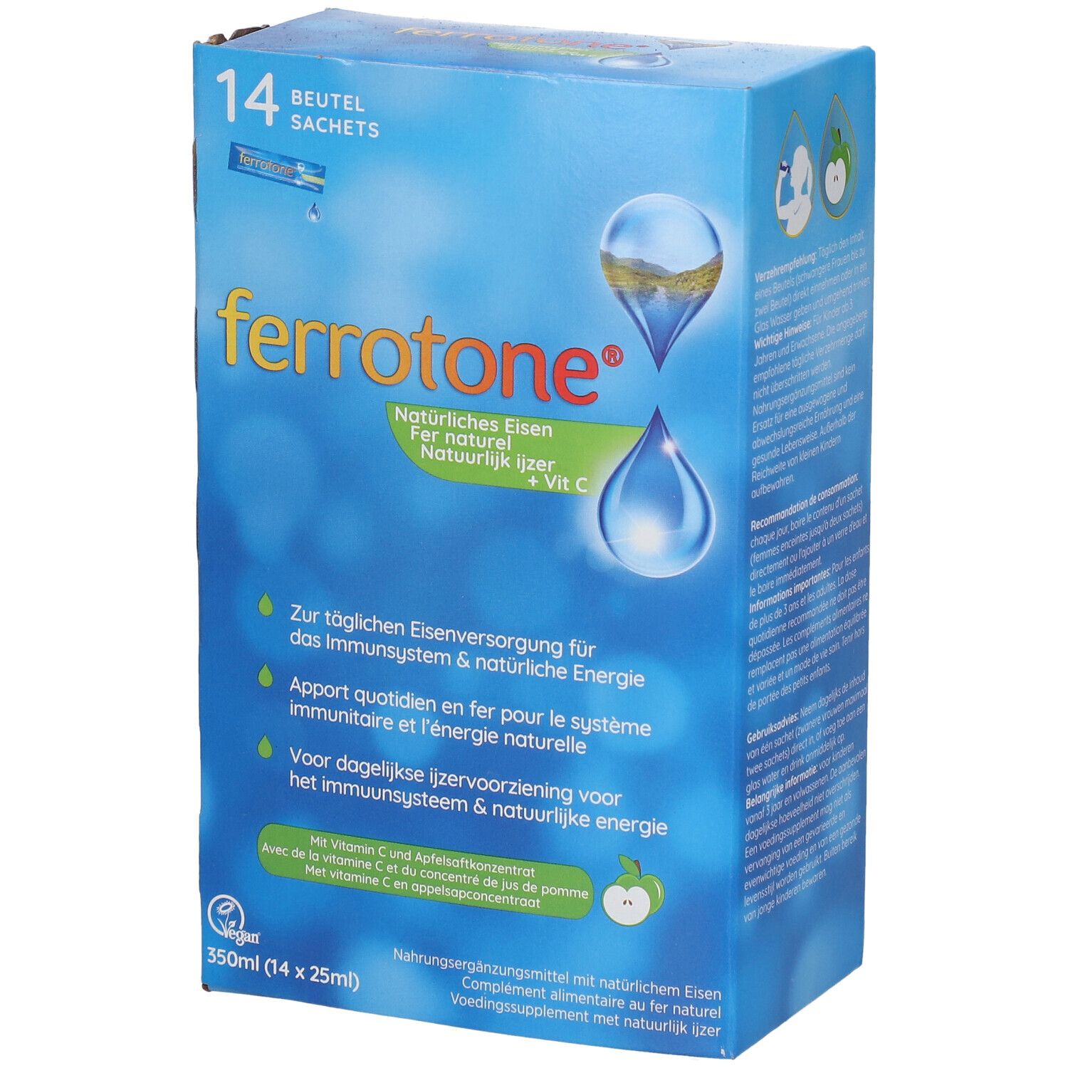 FERROTONE Eisen m.Apfelkonzentrat u.Vitamin C Btl. shopapotheke.ch