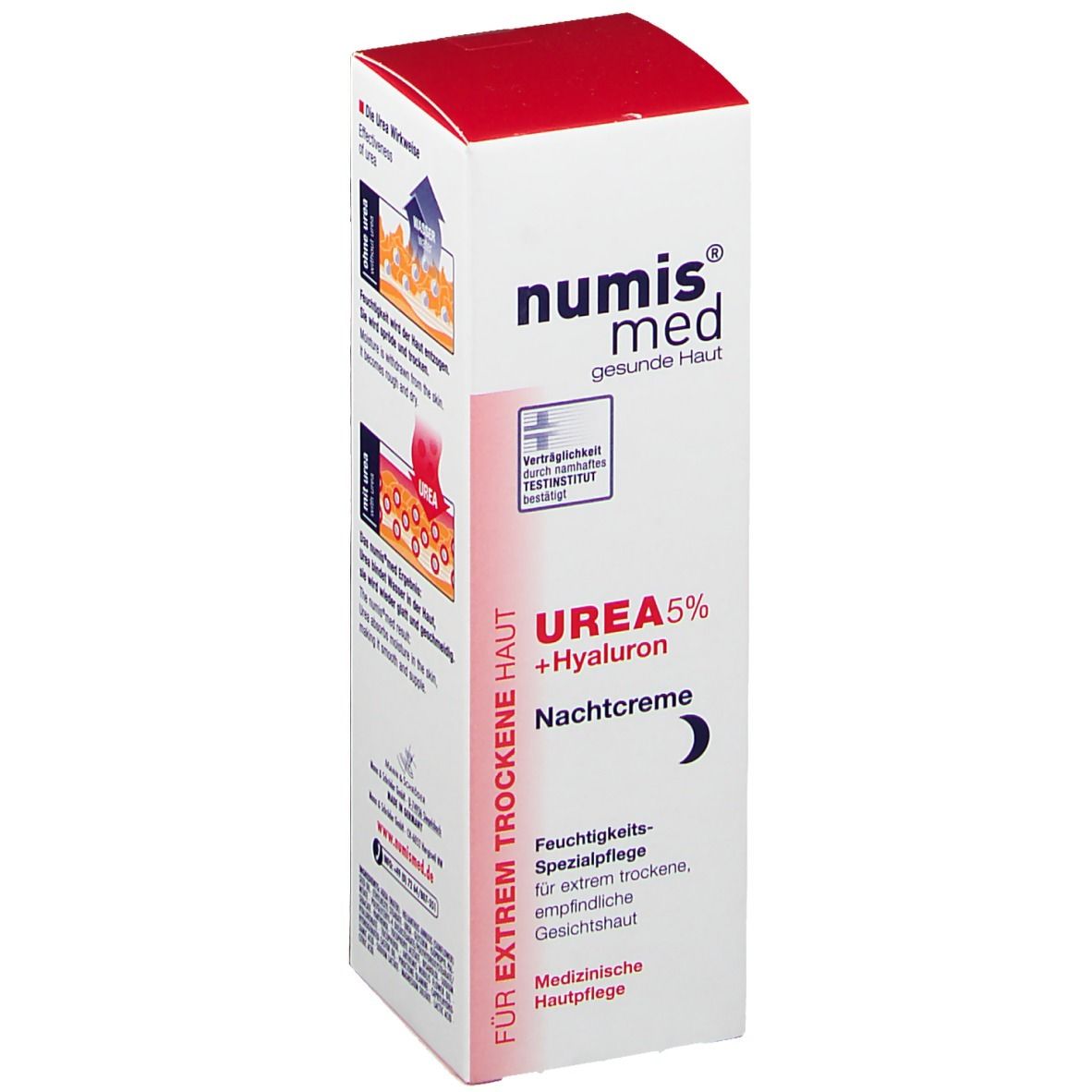 NUMIS med Urea 5% Nachtcreme+Hyaluron