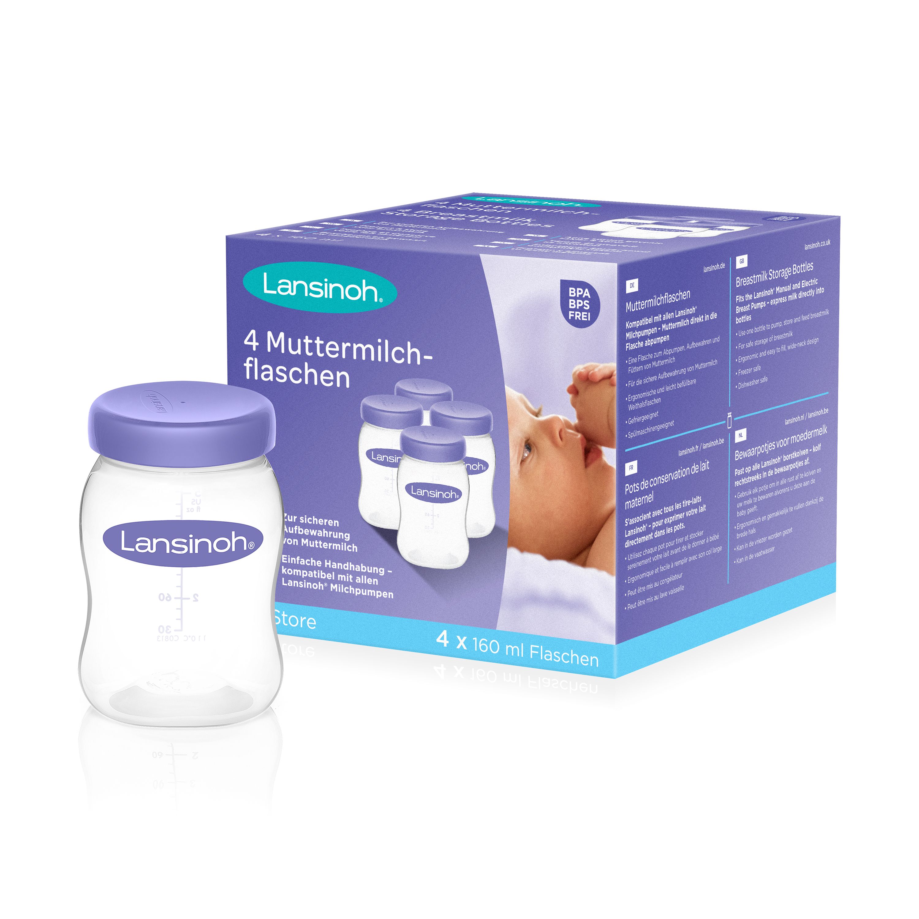 Lansinoh mOmma Muttermilchflasche 160ml