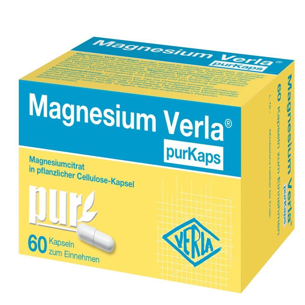 MAGNESIUM VERLA purKaps vegane Kapseln z.Einnehmen