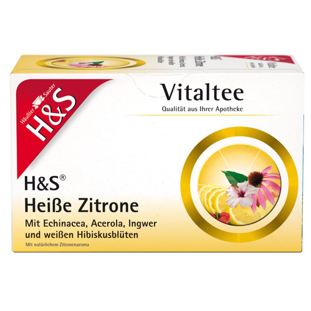 H&S heiße Zitrone Vitaltee Filterbeutel