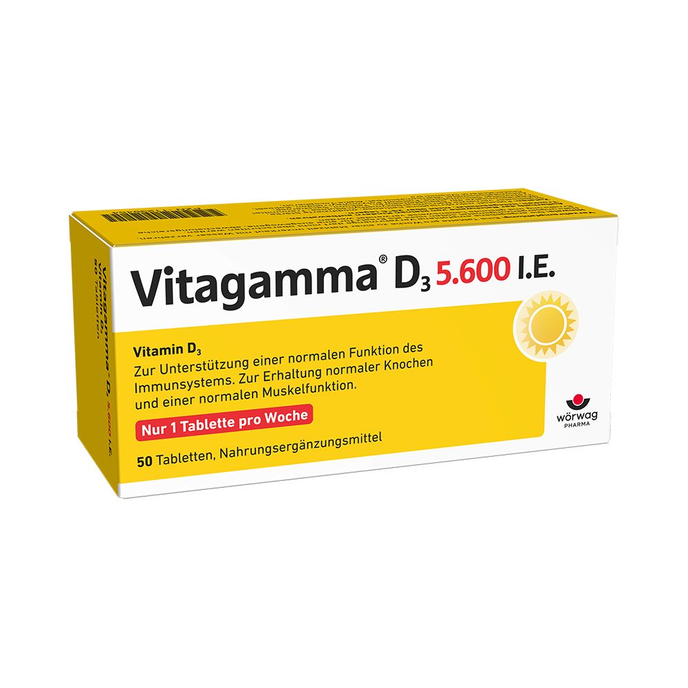 Vitagamma® D3 5.600 I.E. Vitamine D3 NEM