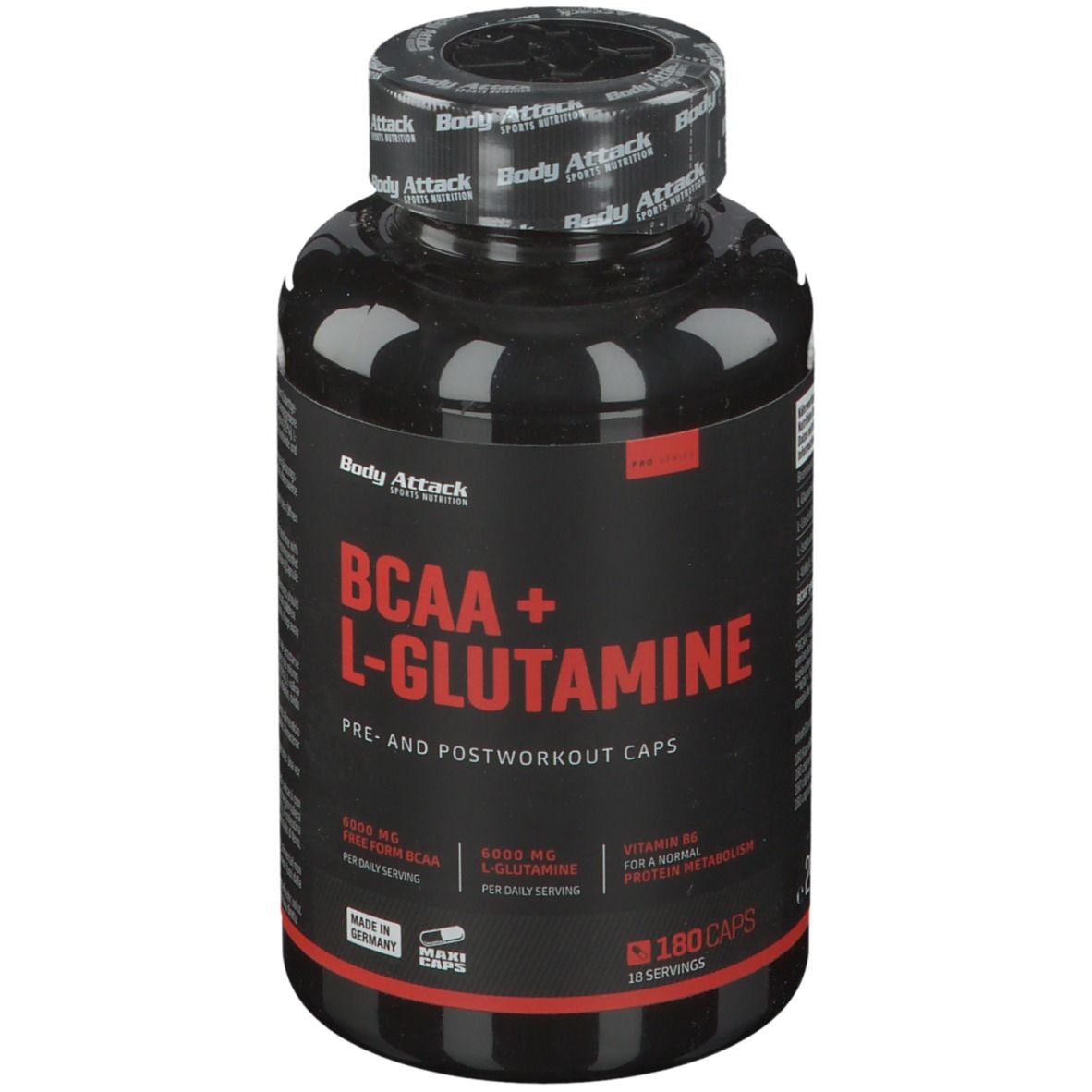 Image of Body Attack BCAA + L-Glutamine 12000