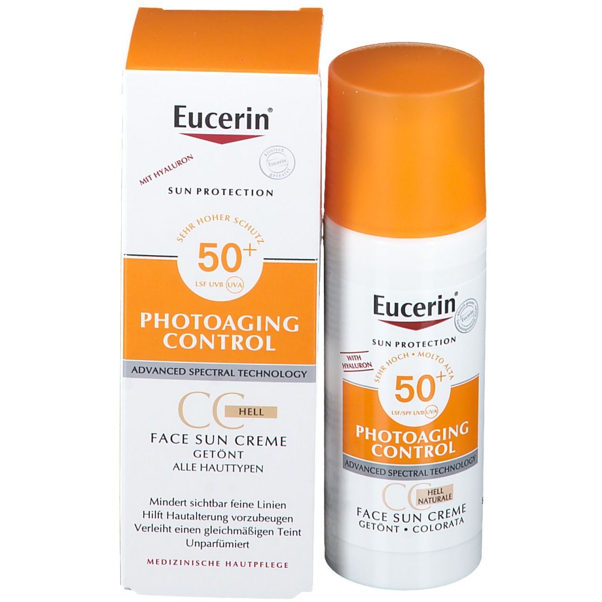 Eucerin Sun Photoaging Control Face CC Creme Getönt Hell LSF 50+ shop