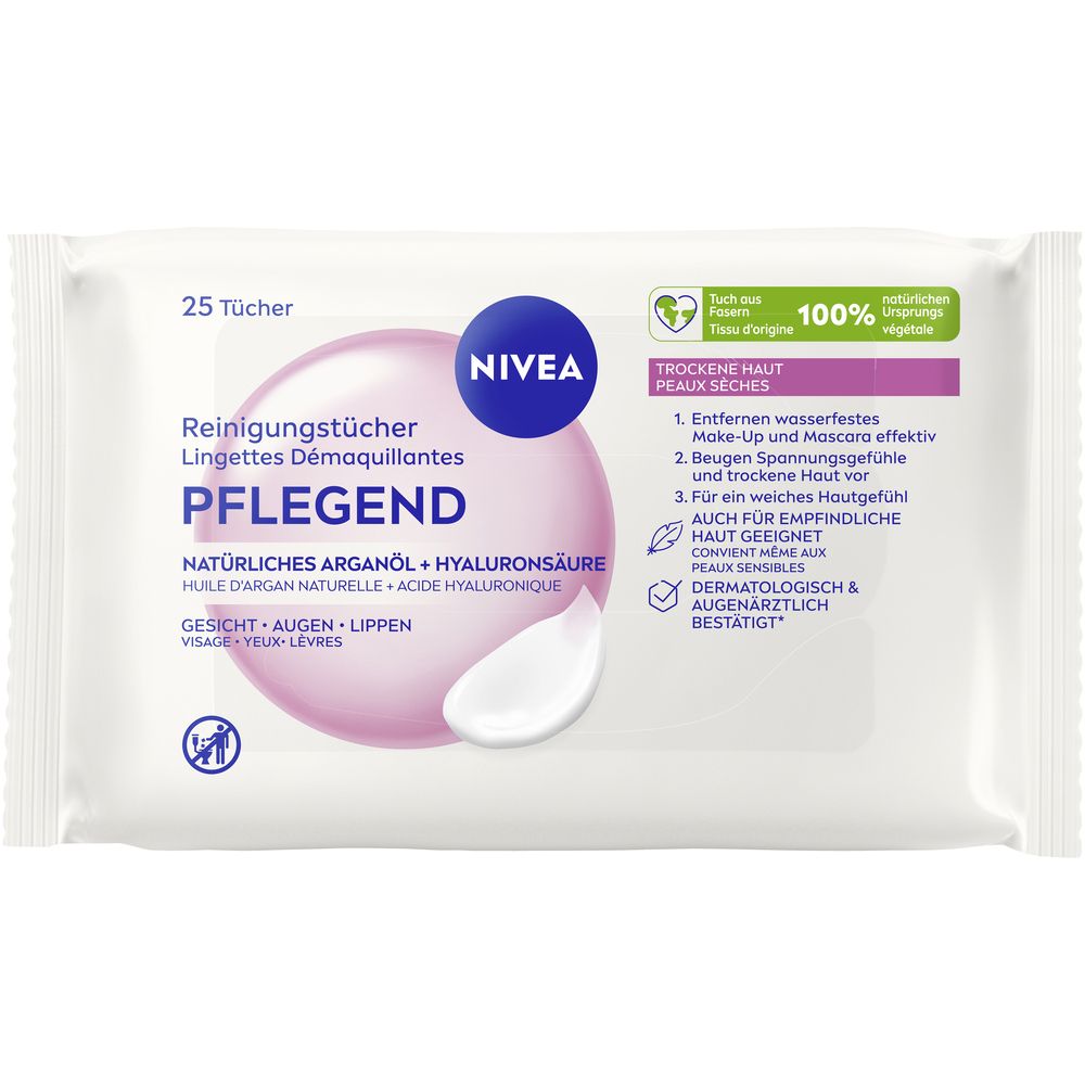 NIVEA® 3in1 Pflegende Reinigungstücher