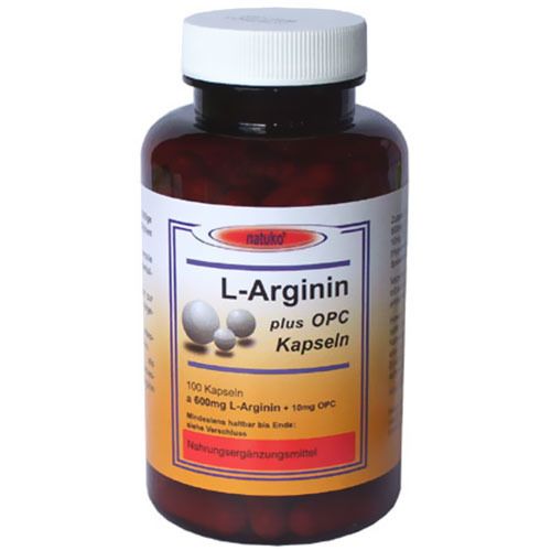 Image of natuko® 600 mg L-Arginin + 10 mg OPC
