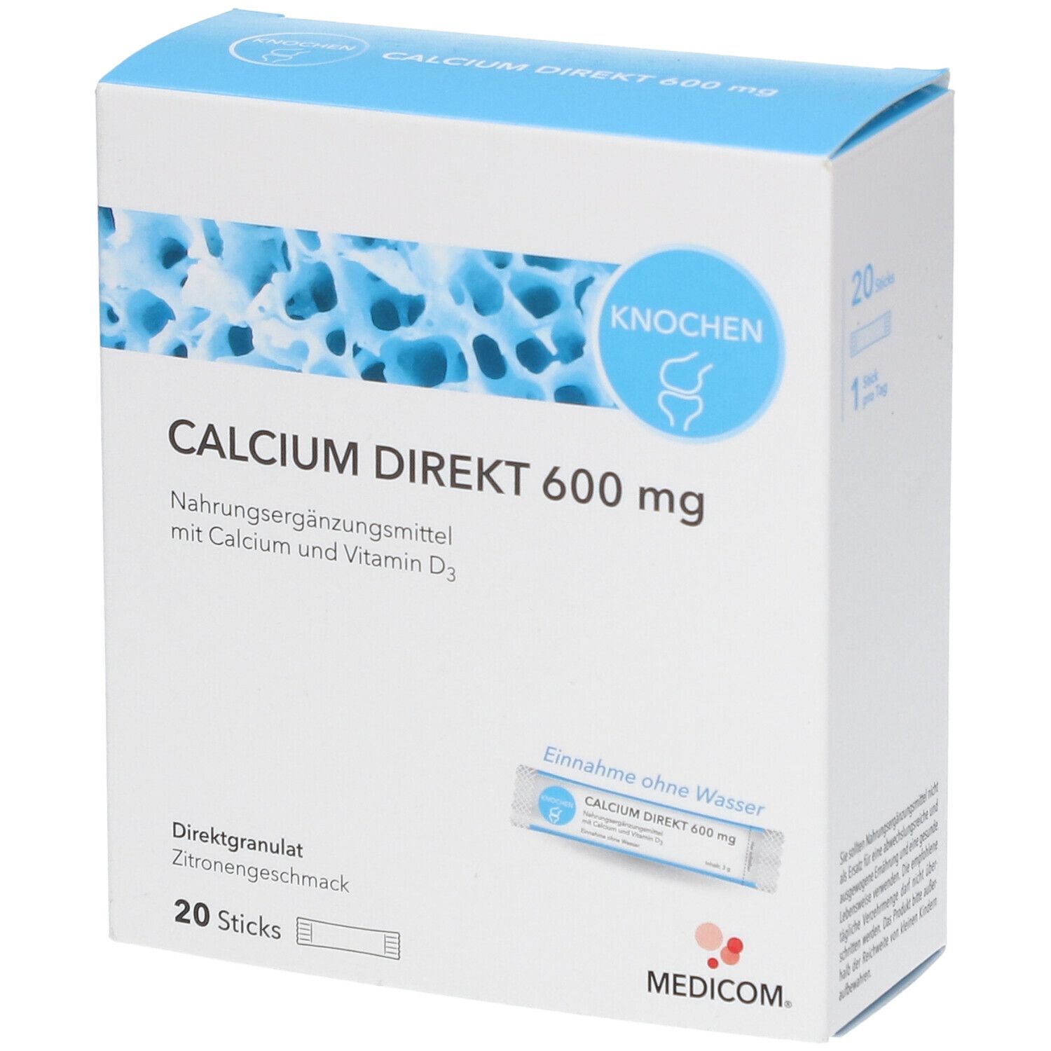 Image of MEDICOM® Calcium Direkt 600 mg
