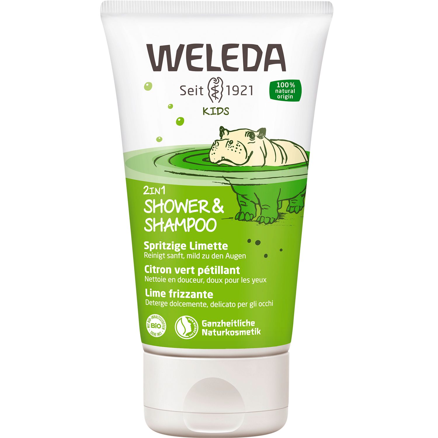 Image of Weleda Kids 2in1 Shower & Shampoo Spritzige Limette