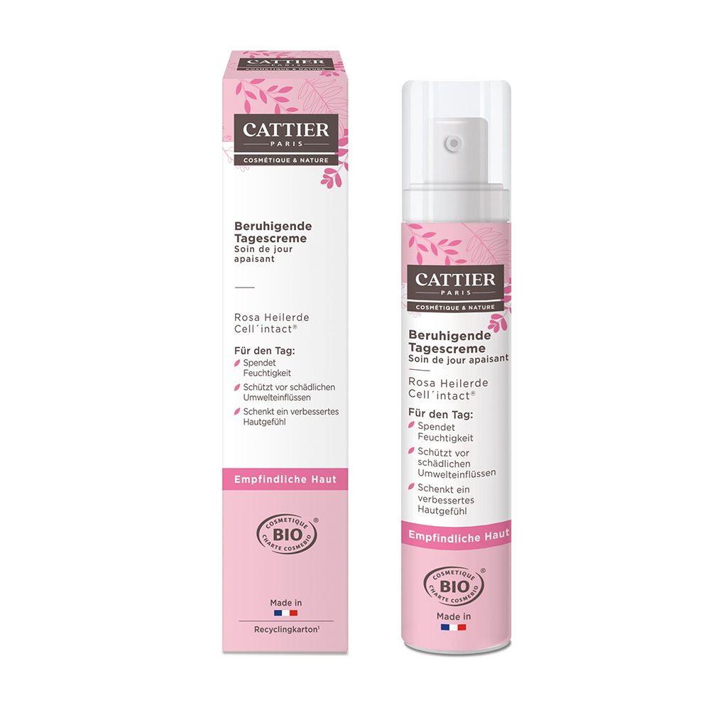 CATTIER Beruhigende Tagescreme Brin De Douceur - Rosa Heilerde & Cell’intact®