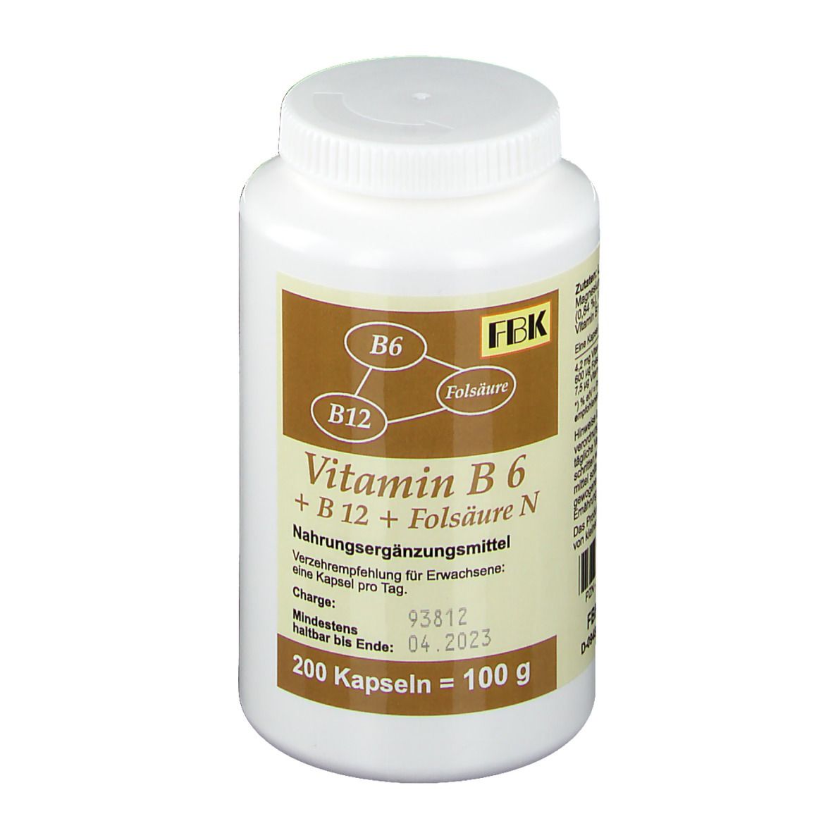 Vitamine B6 + B12 + Acide folique N