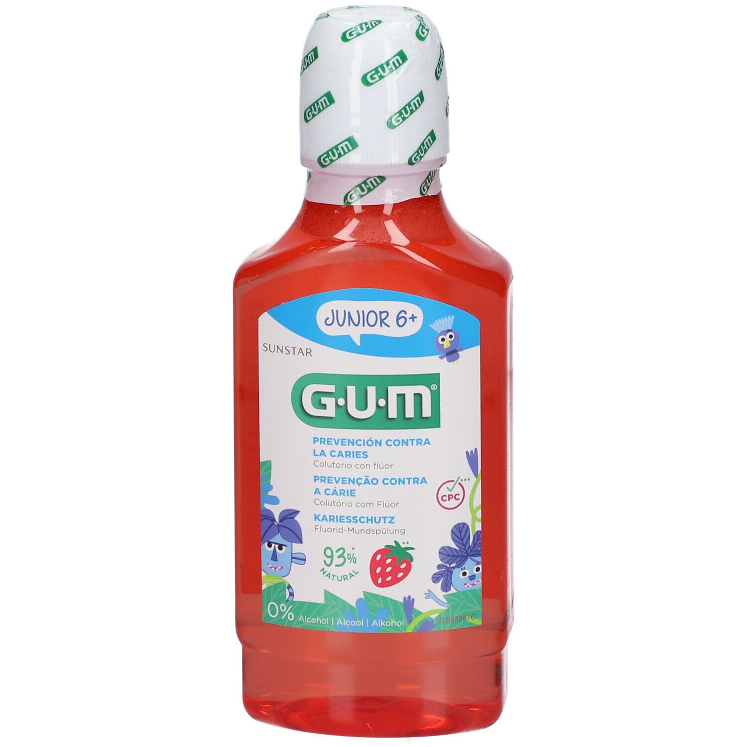 Image of GUM® Junior 6+ Mundspülung Erdbeere