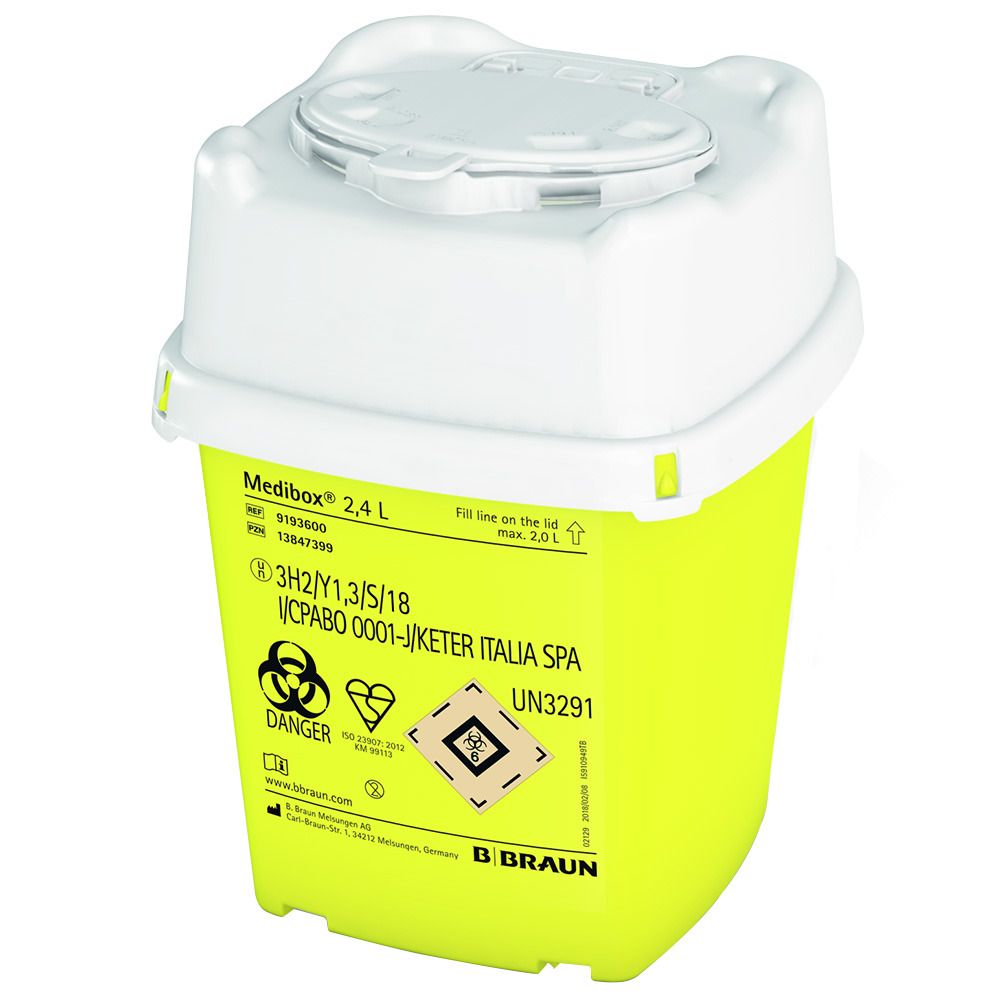 Image of Medibox® Entsorgungsbehälter Braun 2,4 Liter