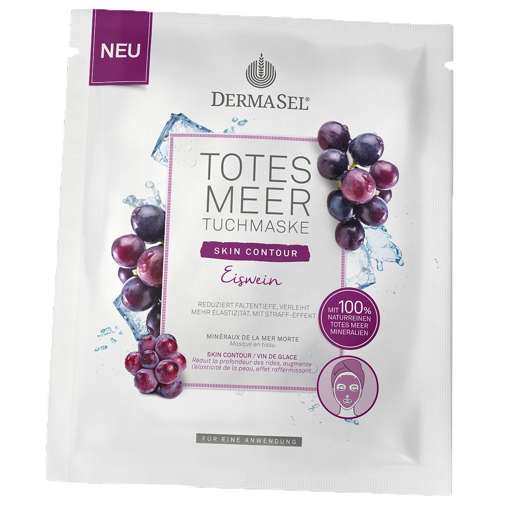 DERMASEL® Masque en tissu de la Mer Morte masque à vin de glace