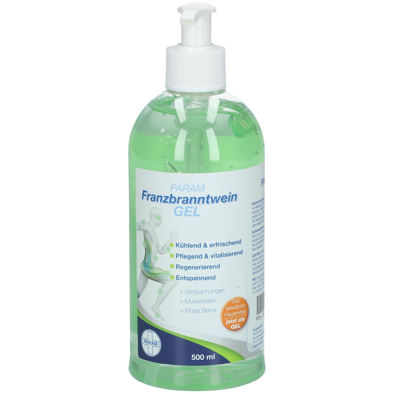 Image of PARAM Franzbranntwein Gel Pump-Spender