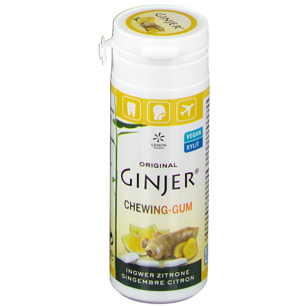 Image of Original GINJER® Kaugummis Ingwer-Zitrone