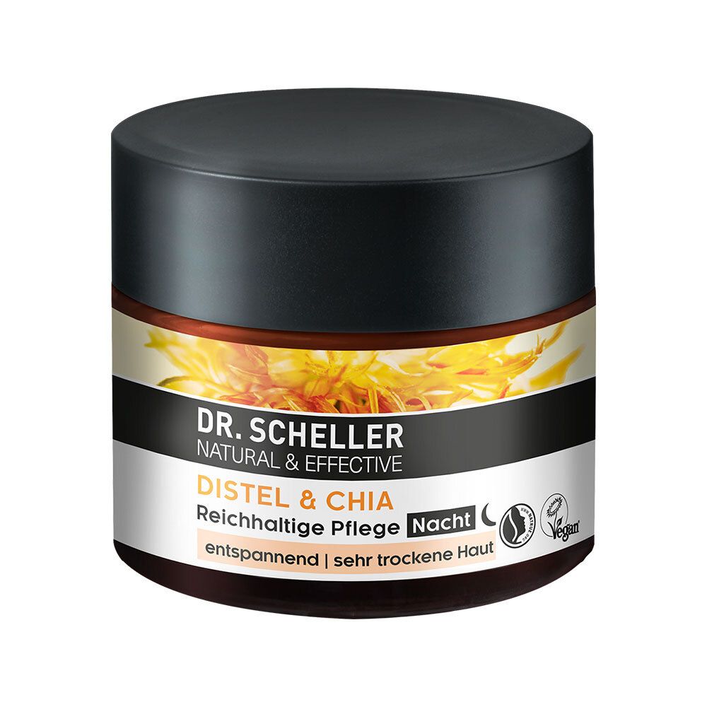 Dr. Scheller Intensiv Aufbauende Nachtpflege, Distelöl-Chiasamen