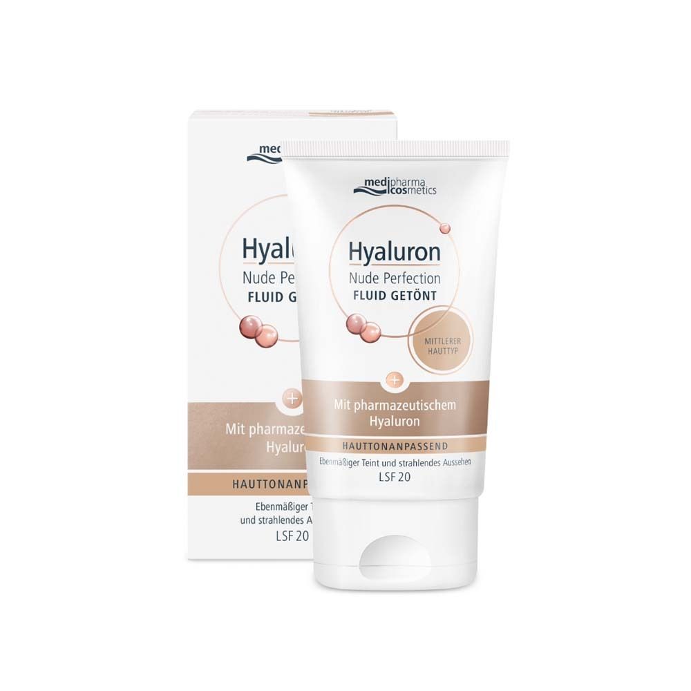 medipharma cosmetics Hyaluron Nude Perfection Fluid teinté SPF 20 Peau moyenne