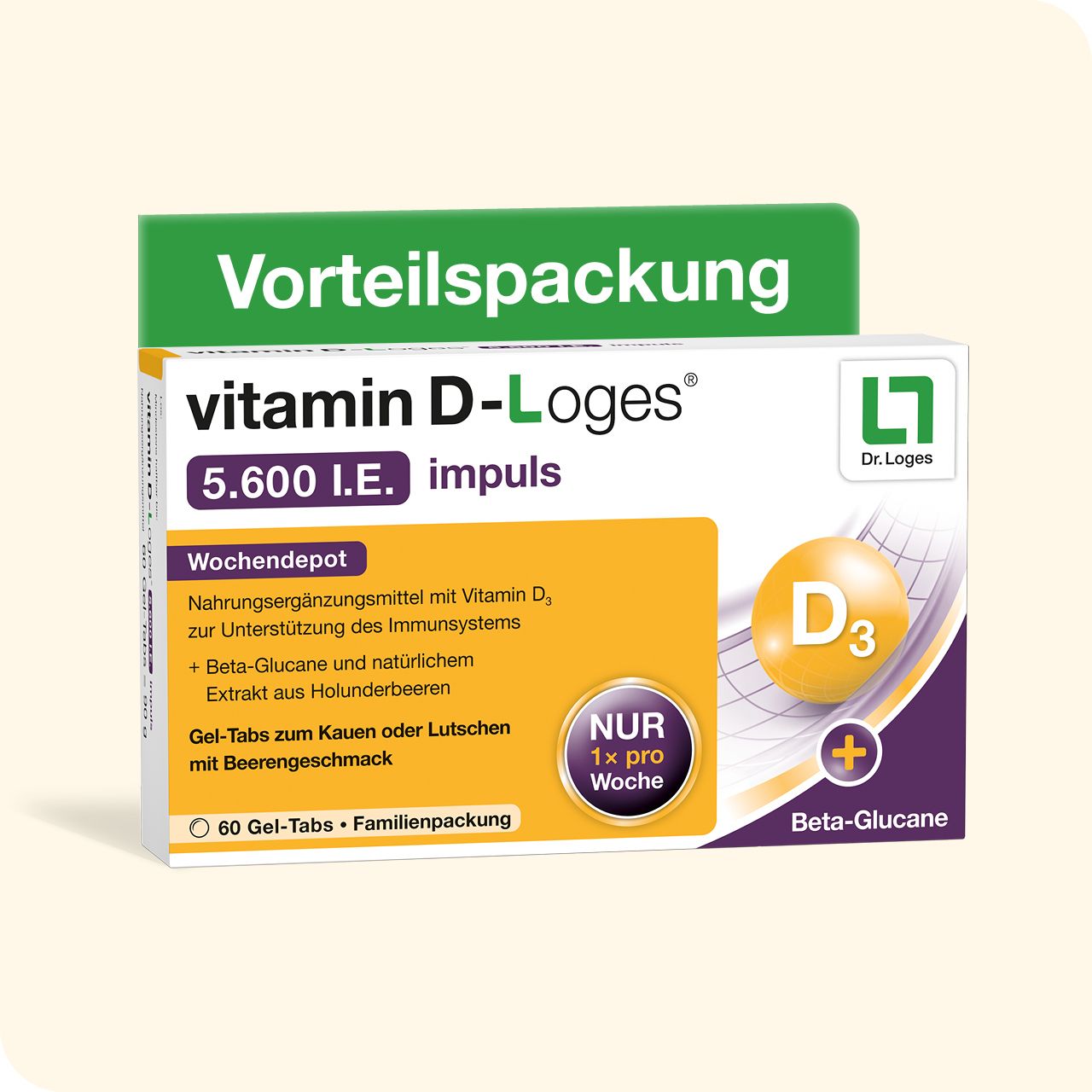 Vitamine D-Loges® 5.600 I.E. impuls