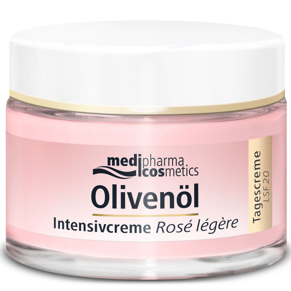 medipharma cosmetics Olivenöl Intensivcreme Rosé légère Tagescreme LSF 20