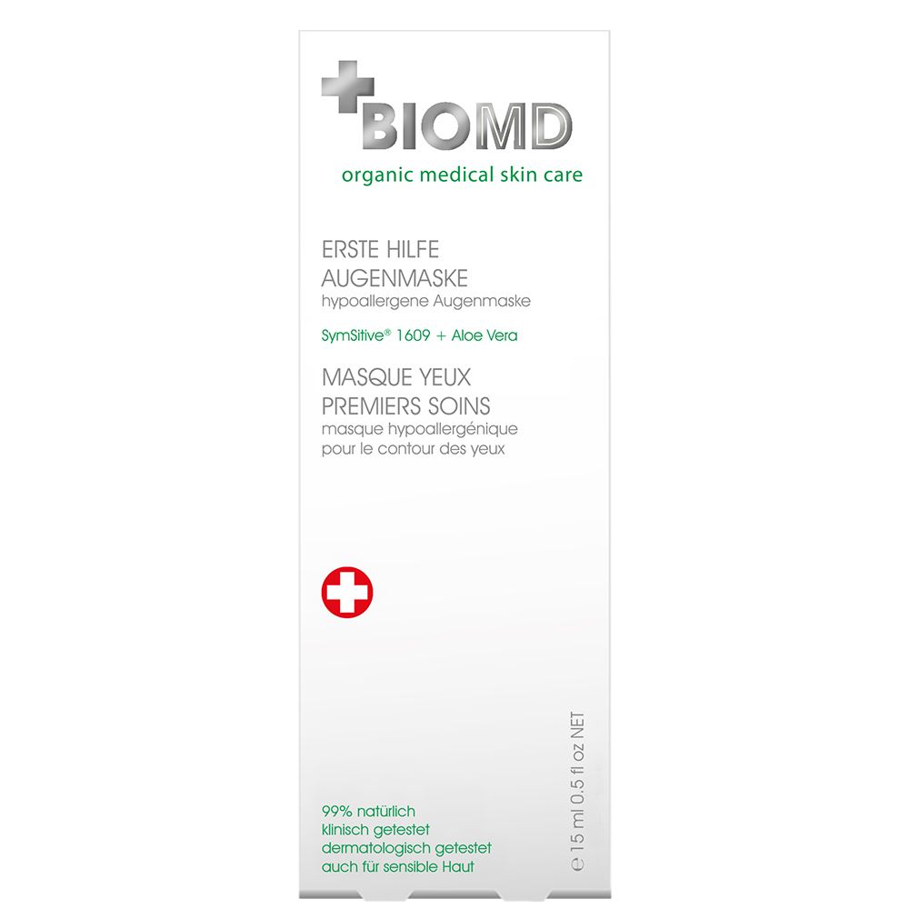 Masque oculaire hypoallergénique BIOMED Premiers secours