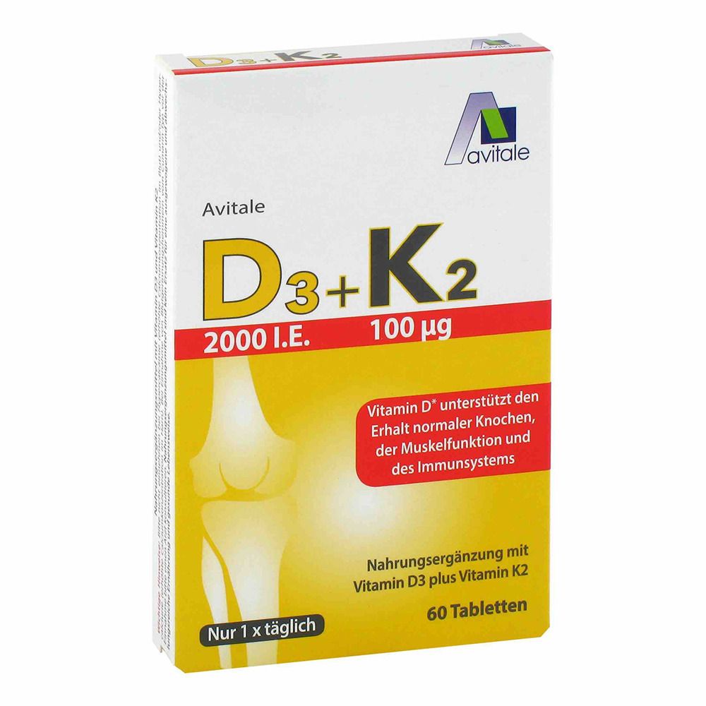 Image of Avitale Vitamin D3+K2 2000 I.E.