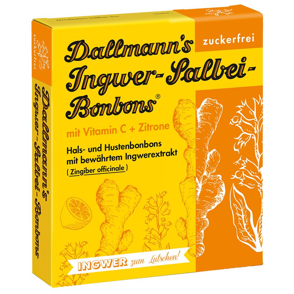 Image of Dallmanns Ingwer-Salbei-Bonbons zuckerfrei