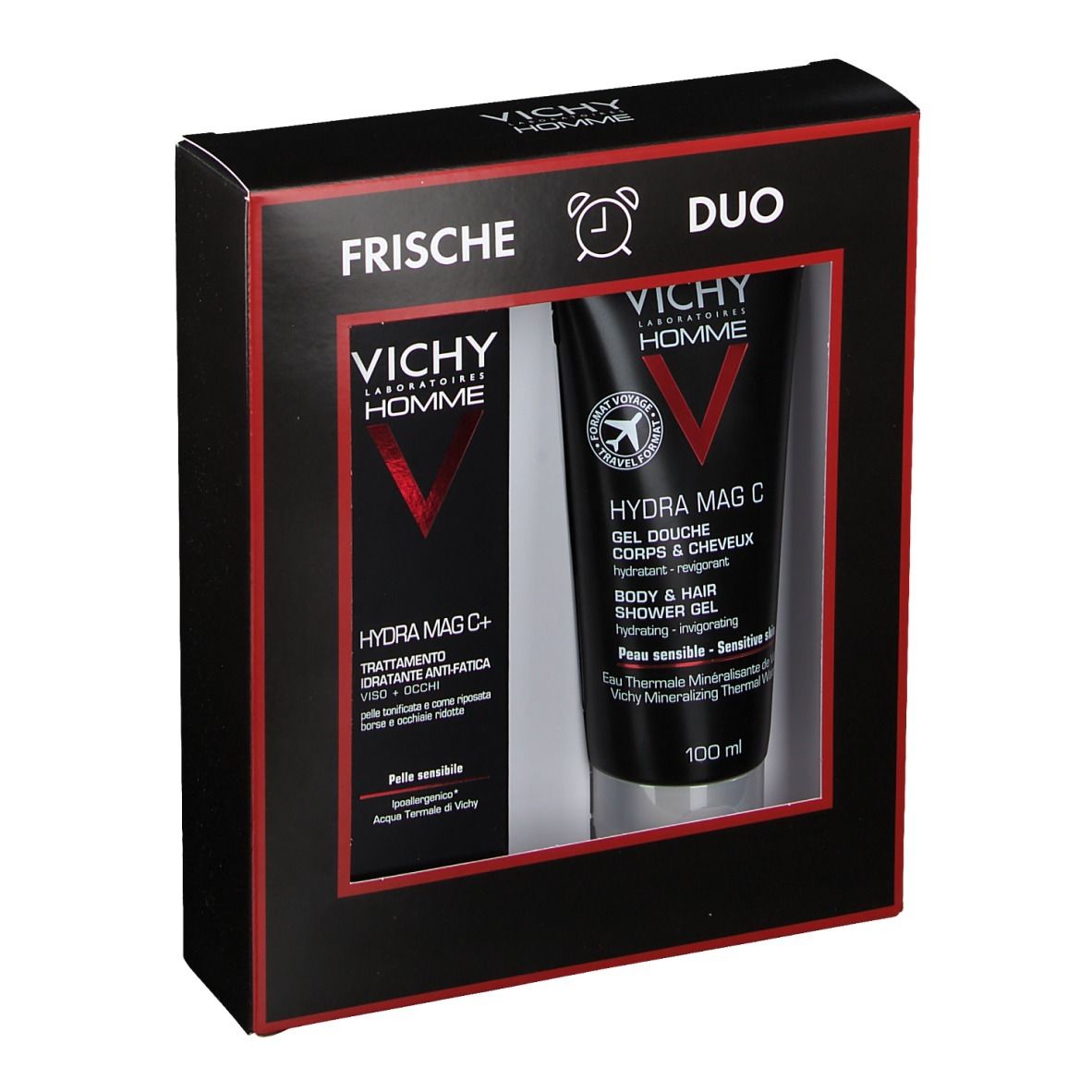 VICHY HOMME Coffret Hydra MAG C + Hydra MAG C Gel douche