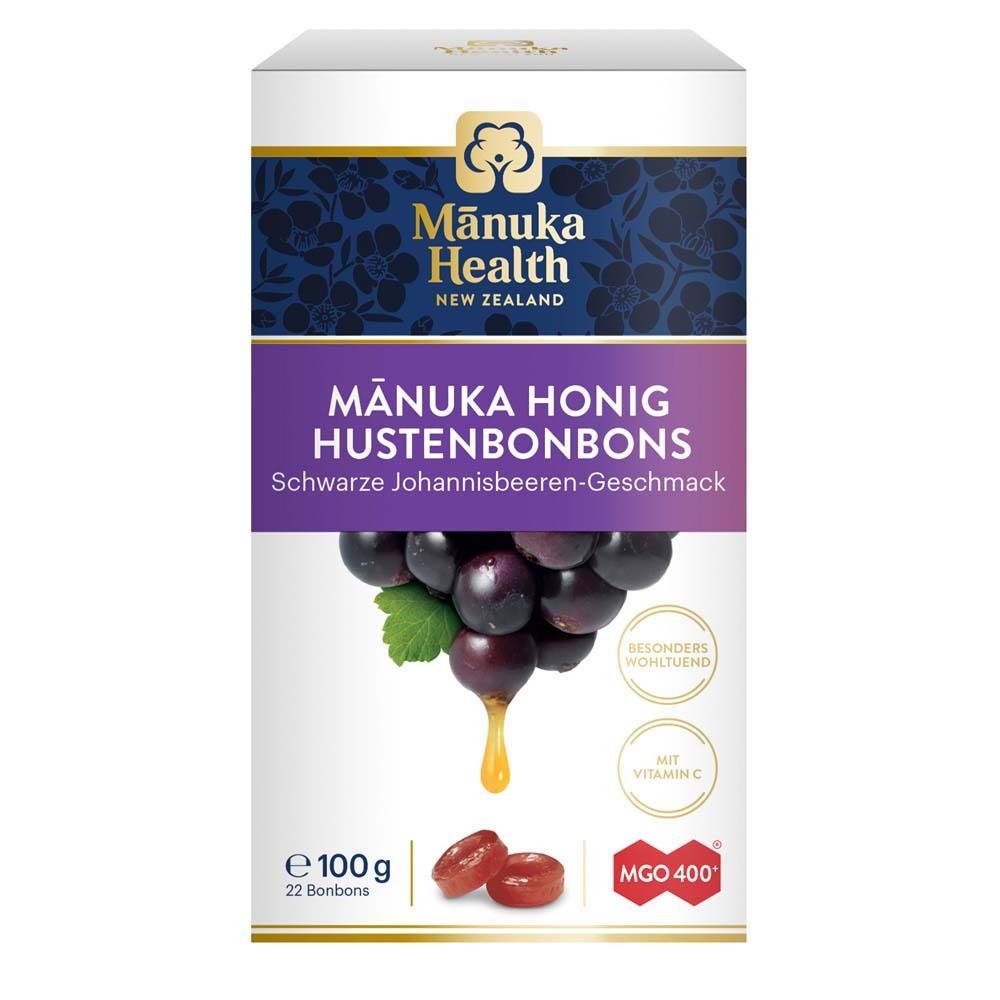 Image of MANUKA HEALTH MGO 400+ Hustenbonbons Schwarze Johannisbeere