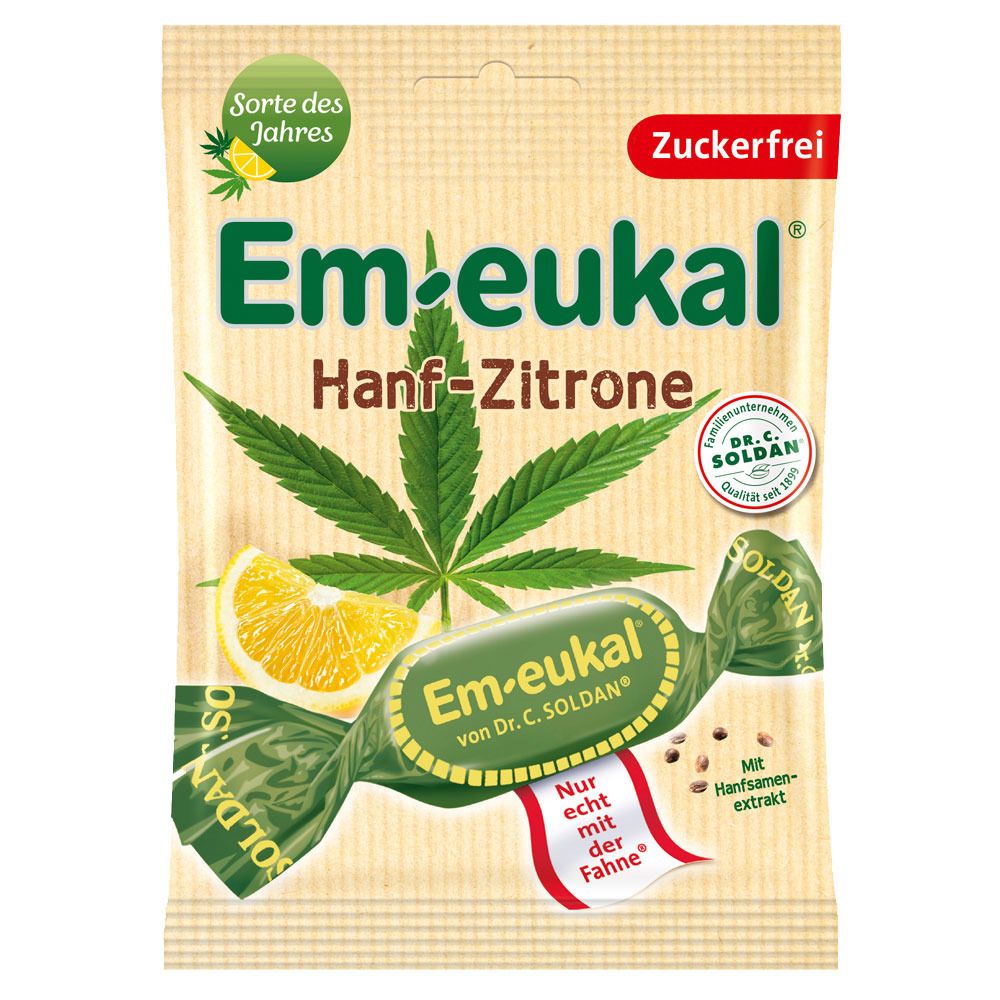 Image of Em-eukal® Hanf-Zitrone Zuckerfrei