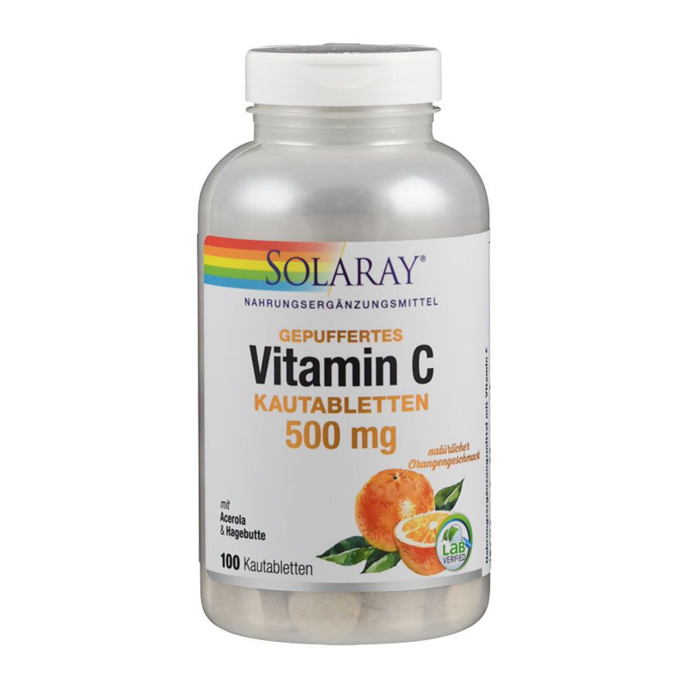 SOLARAY® Vitamin C Kautabletten 500 mg Orange