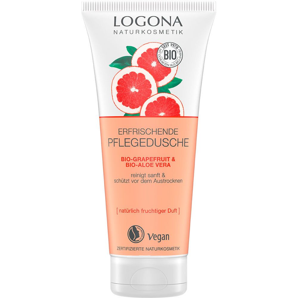 LOGONA Naturkosmetik Erfrischende Pflegedusche Bio-Grapefruit & Bio-Aloe Vera