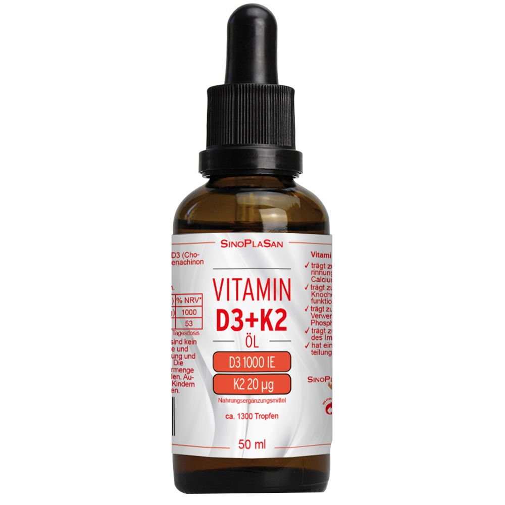SinoPlaSan Vitamin D3/K2 Öl