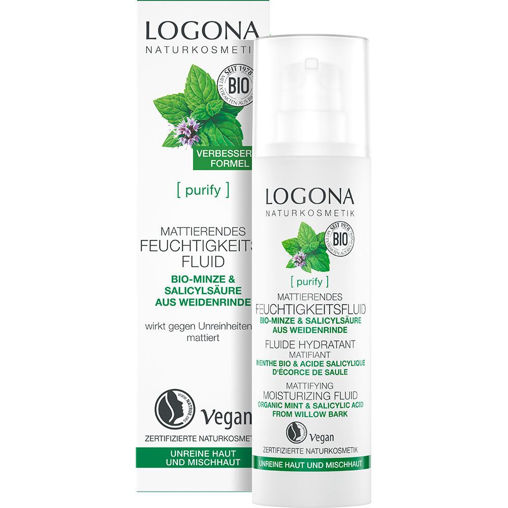 LOGONA Naturkosmetik Mattierendes Gesichtsfluid