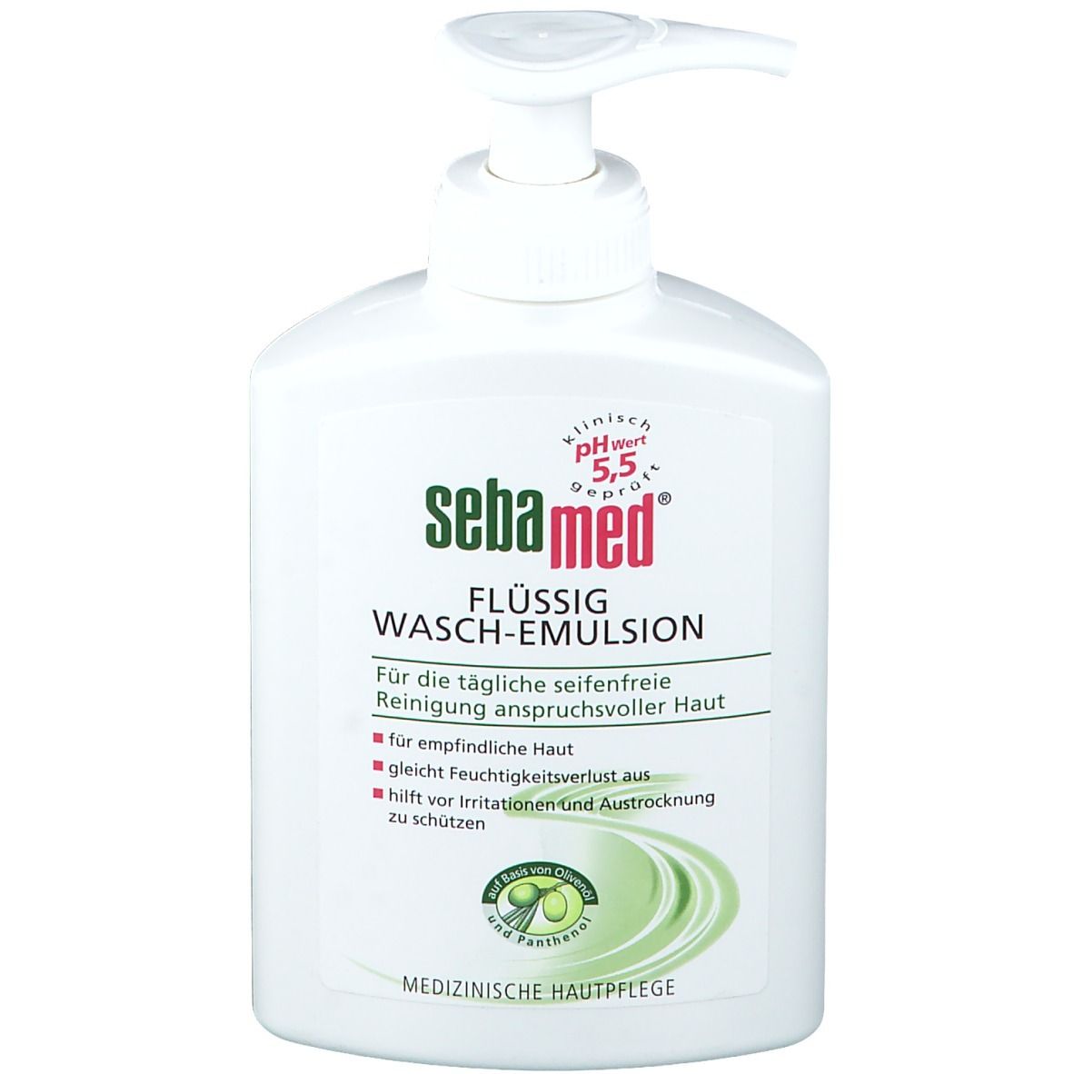 Image of sebamed® flüssig Wasch-Emulsion Olive mit Spender