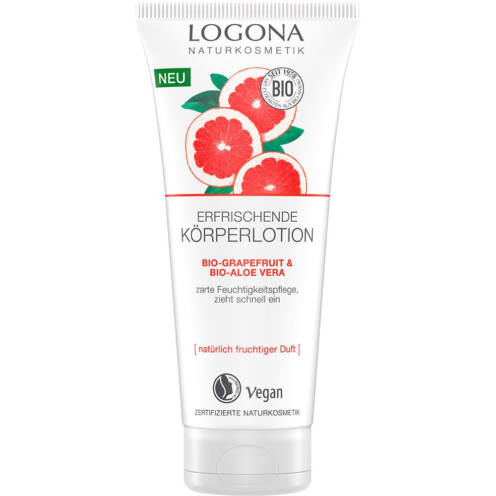 LOGONA erfrischende Körperlotion Bio-Grapefruit & Bio-Aloe Vera