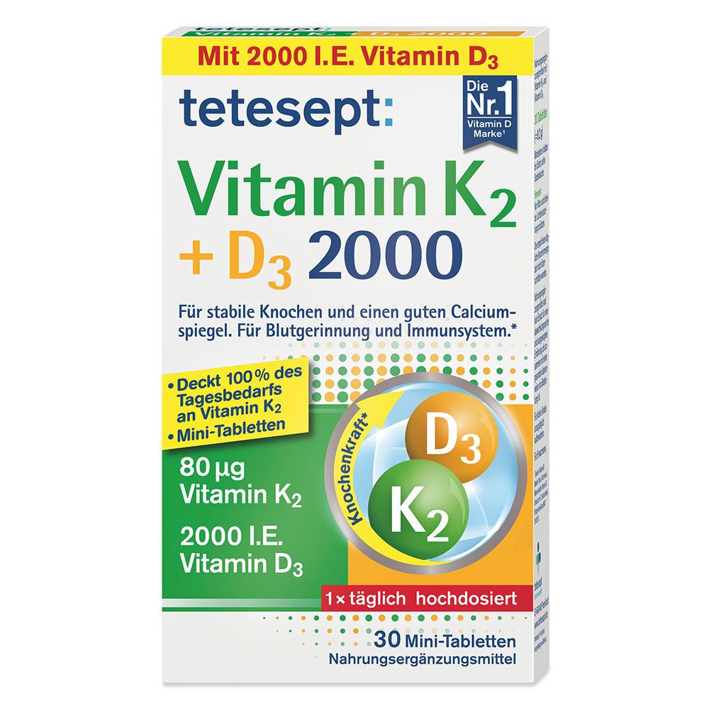 tetesept® Vitamin K2 + D3 2000