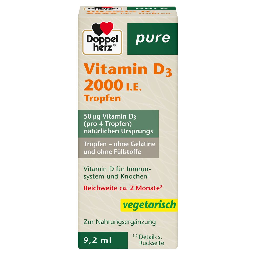 Image of Doppelherz® pure Vitamn D3 2.000 I.E