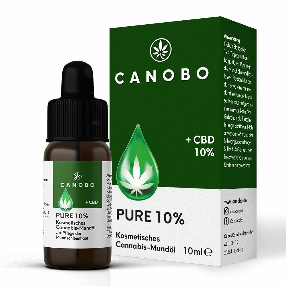Image of CANOBO PURE Bio CBD10% Cannabis Mundöl