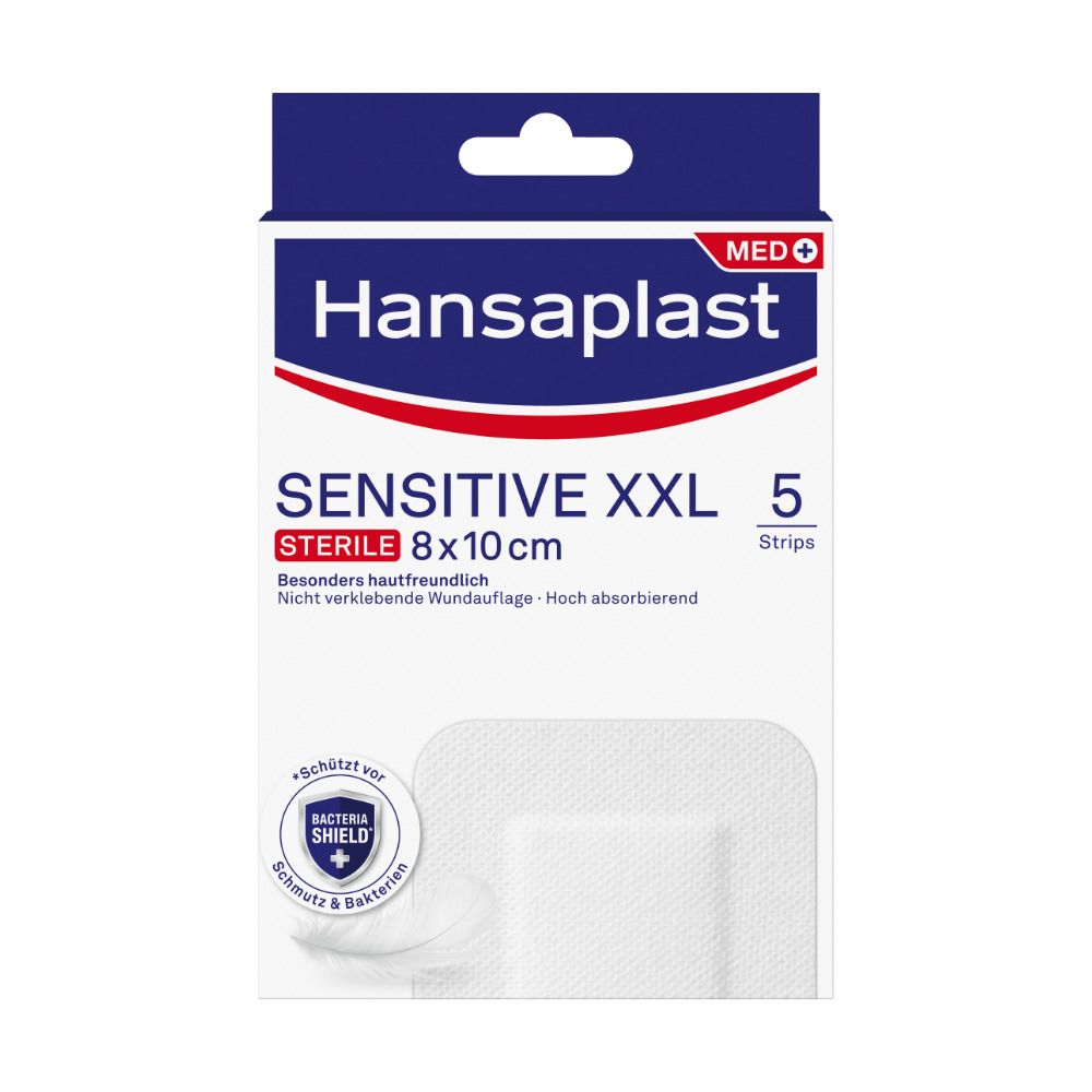 Image of Hansaplast Sensitive XXL 8 x 10 cm