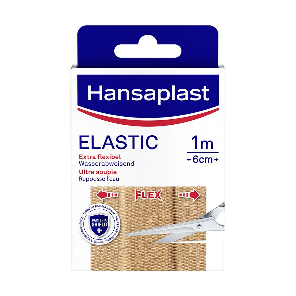 Image of Hansaplast Elastic Pflaster 1 m x 6 cm