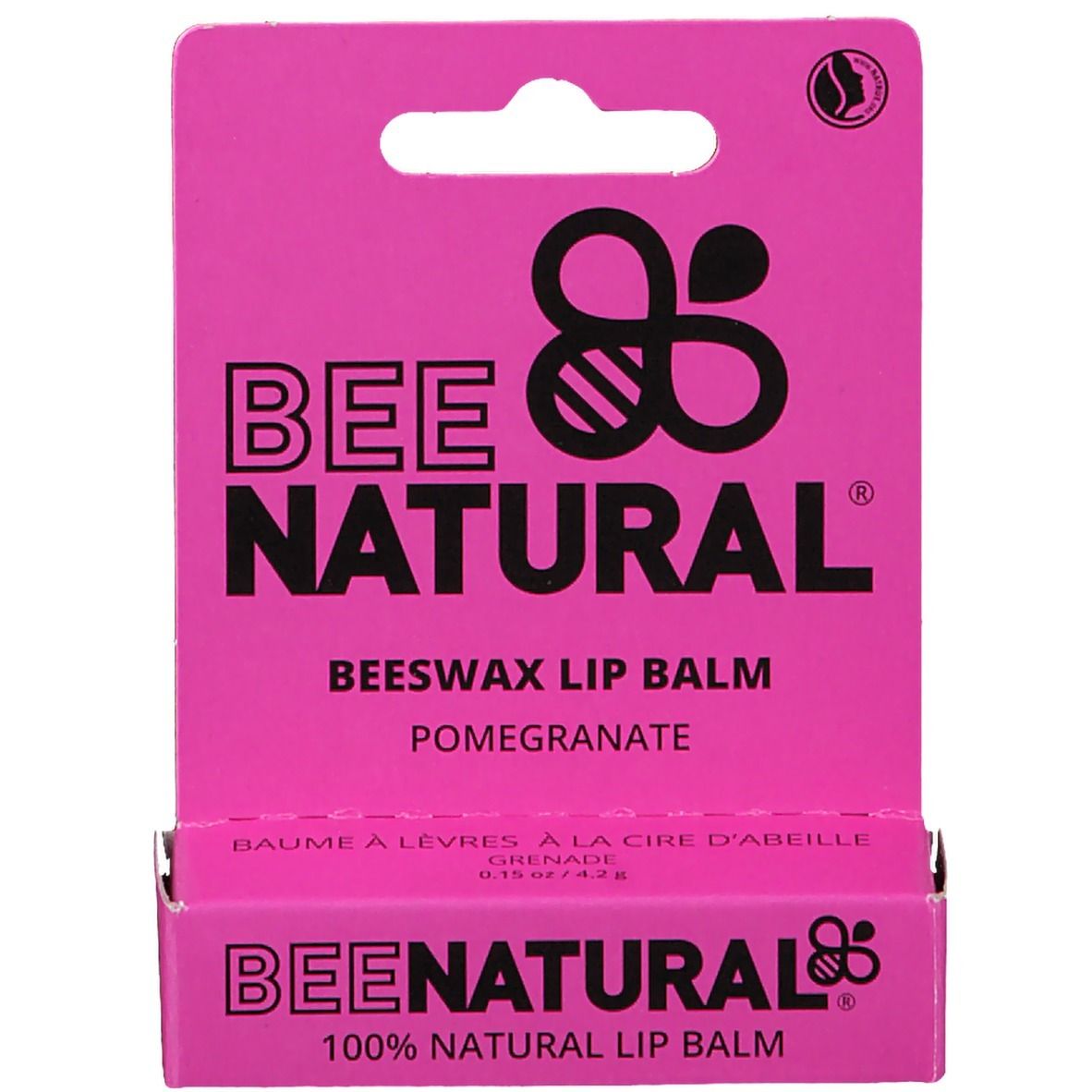BEE NATURAL Lippenpflegestift Granatapfel