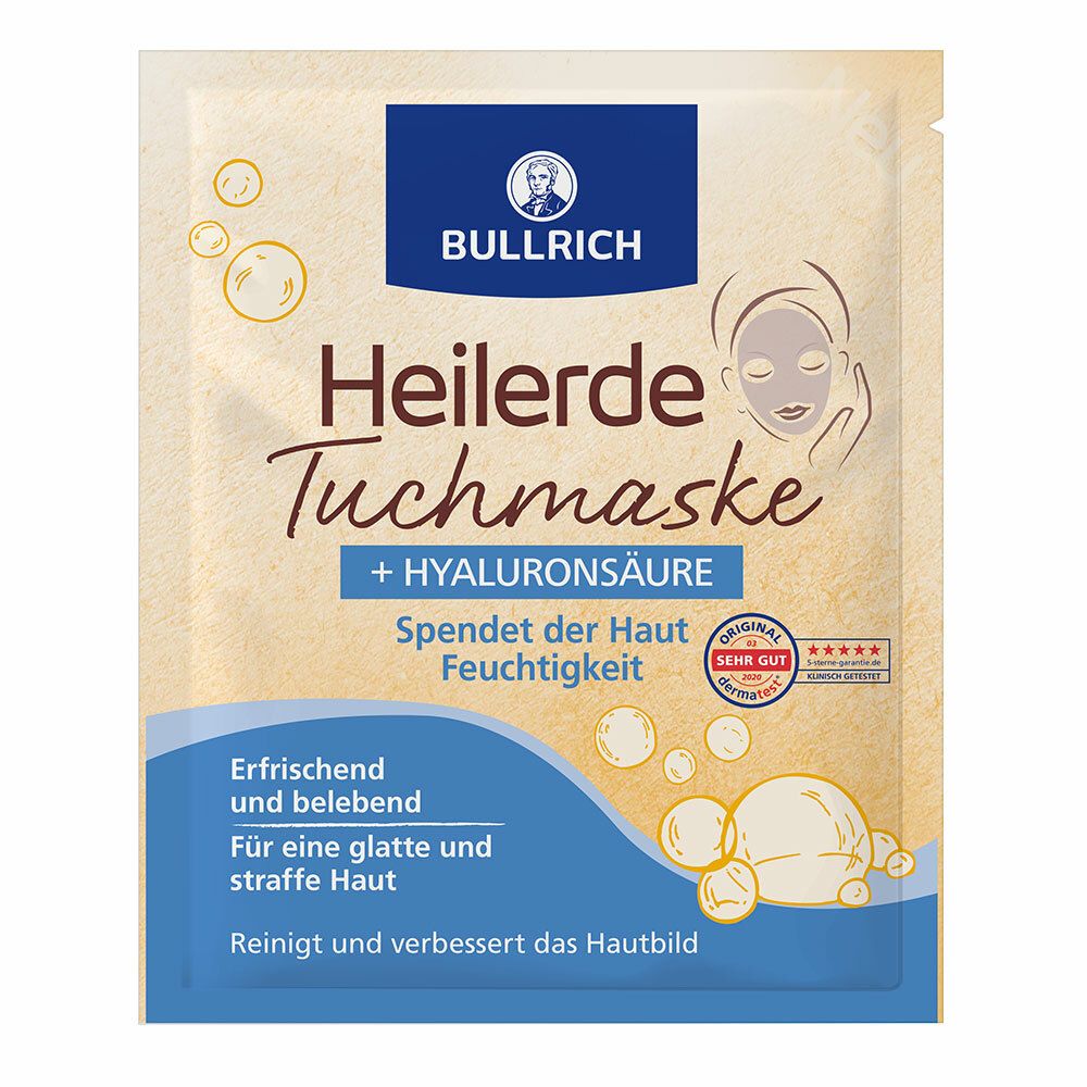 Image of BULLRICH Heilerde Tuchmaske + Hyaluronsäure