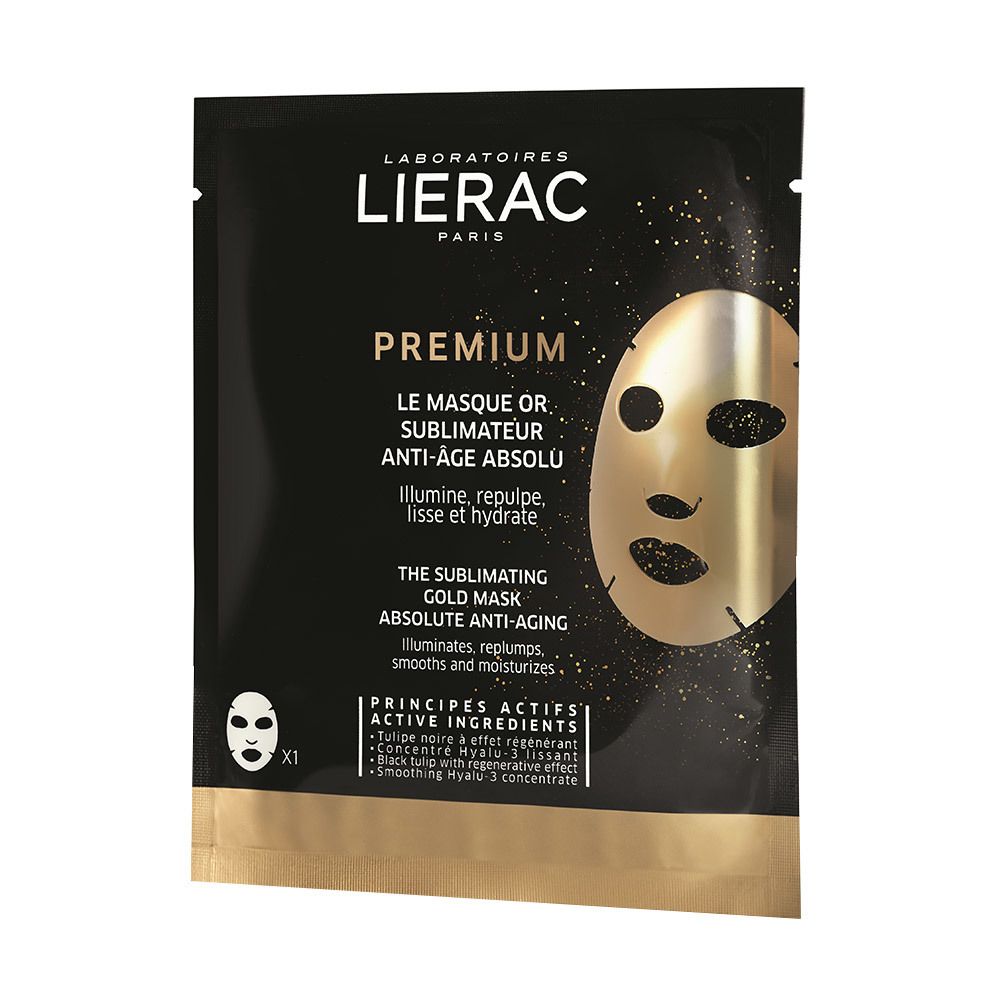 Image of LIERAC PREMIUM Anti-Age Gold Tuchmaske