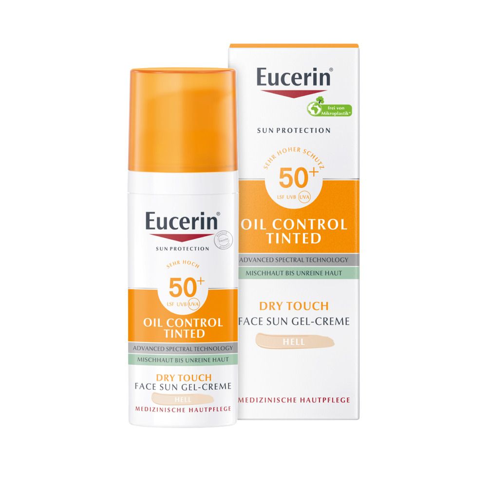 Eucerin® Oil Control Tinted Face Sun Gel-Creme LSF 50+ Hell