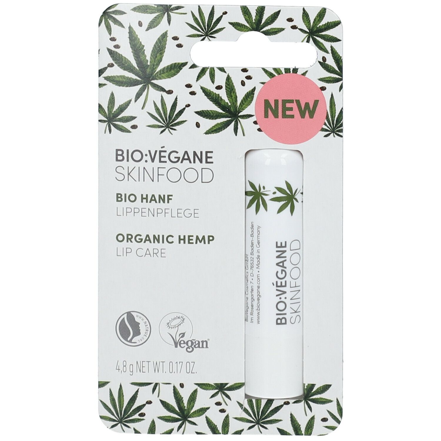 BIO VÉGANE SKINFOOD BIO HANF Lippenpflege