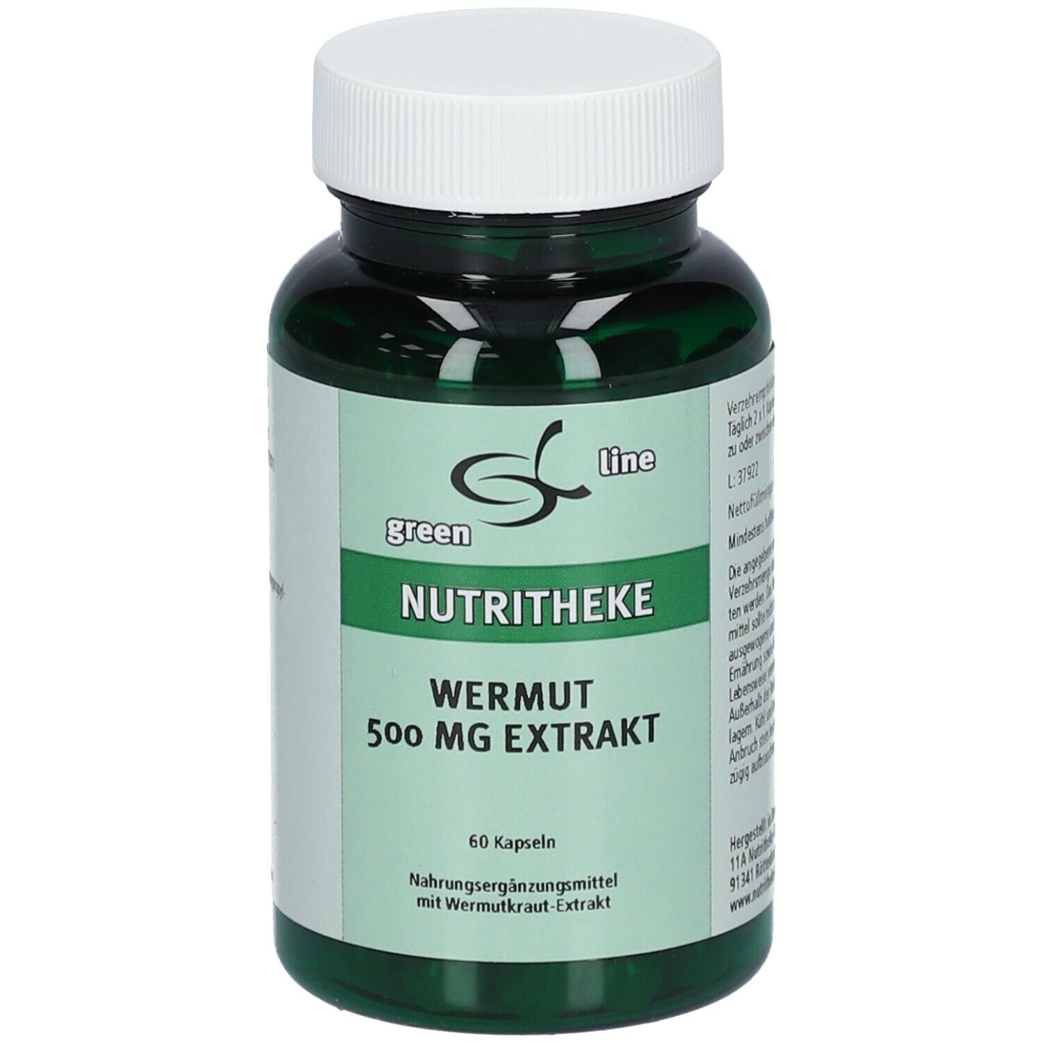 Image of green line WERMUT 500 mg Extrakt