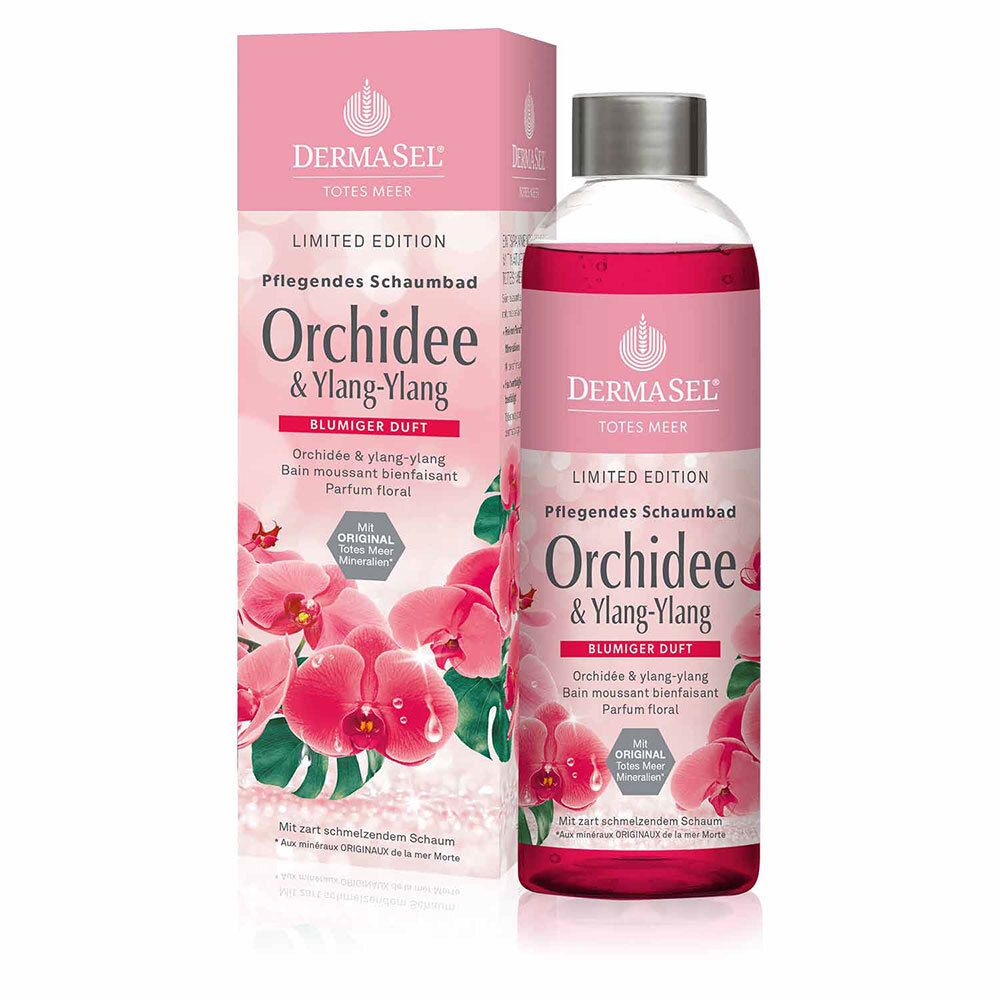 DERMASEL® Totes Meer Orchidee & Ylang-Ylang Schaumbad