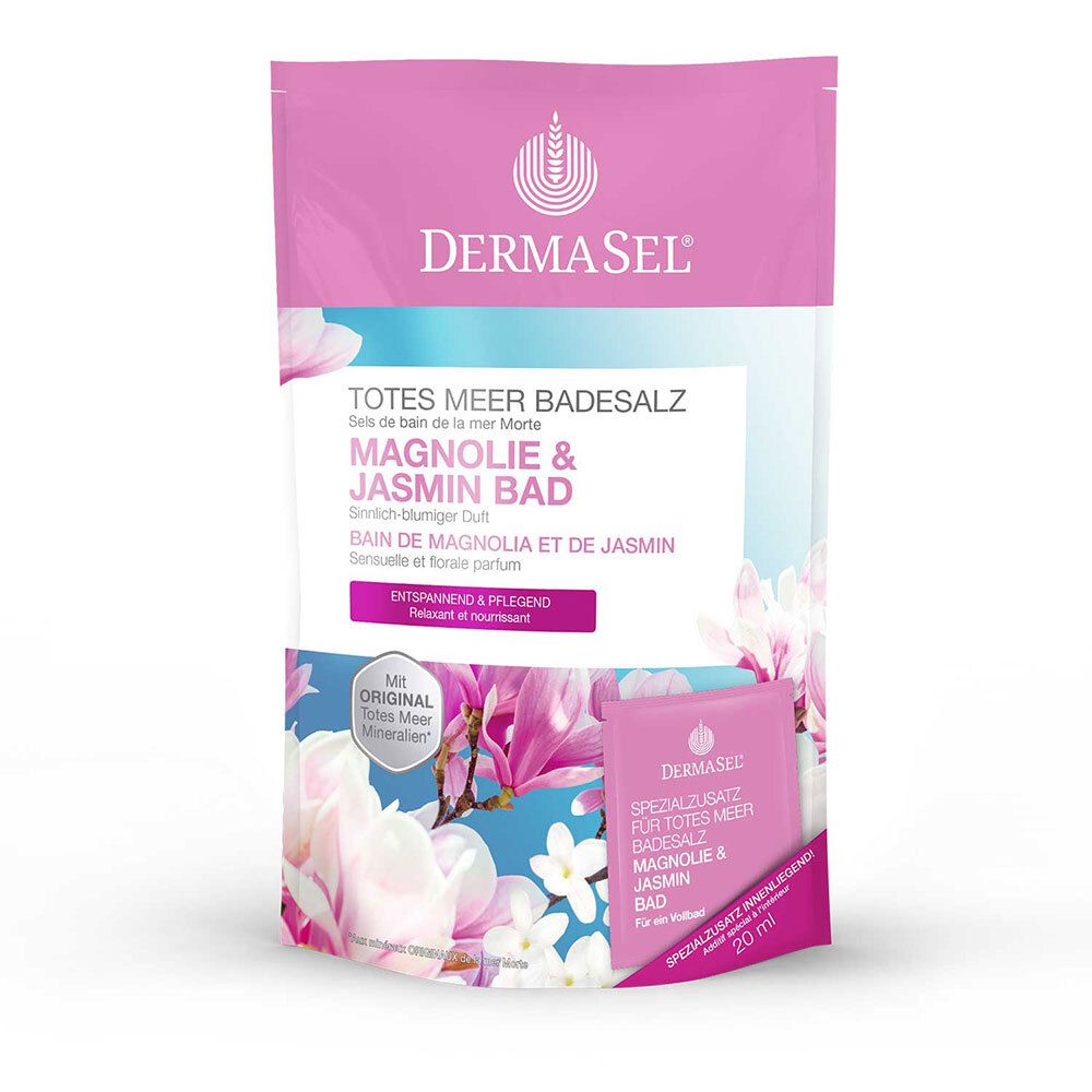 Image of DERMASEL® Totes Meer Magnolie & Jasmin Badesalz