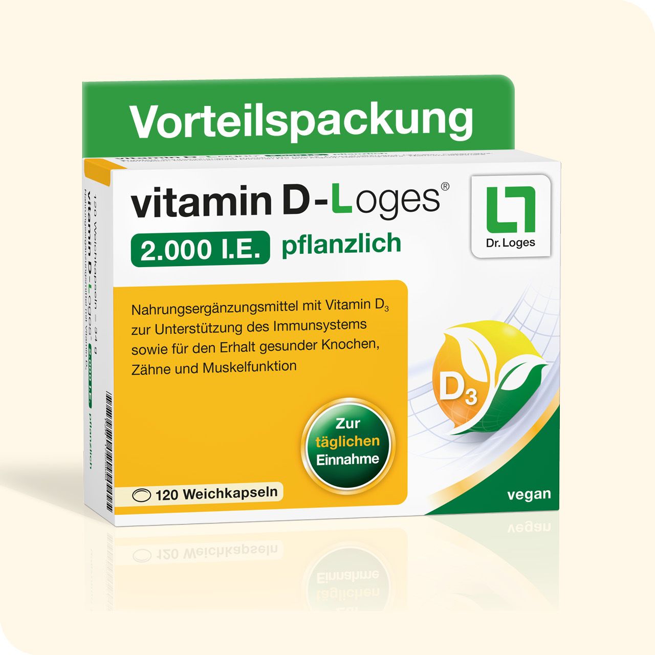 vitamin D-Loges® 2.000 I.E végétales